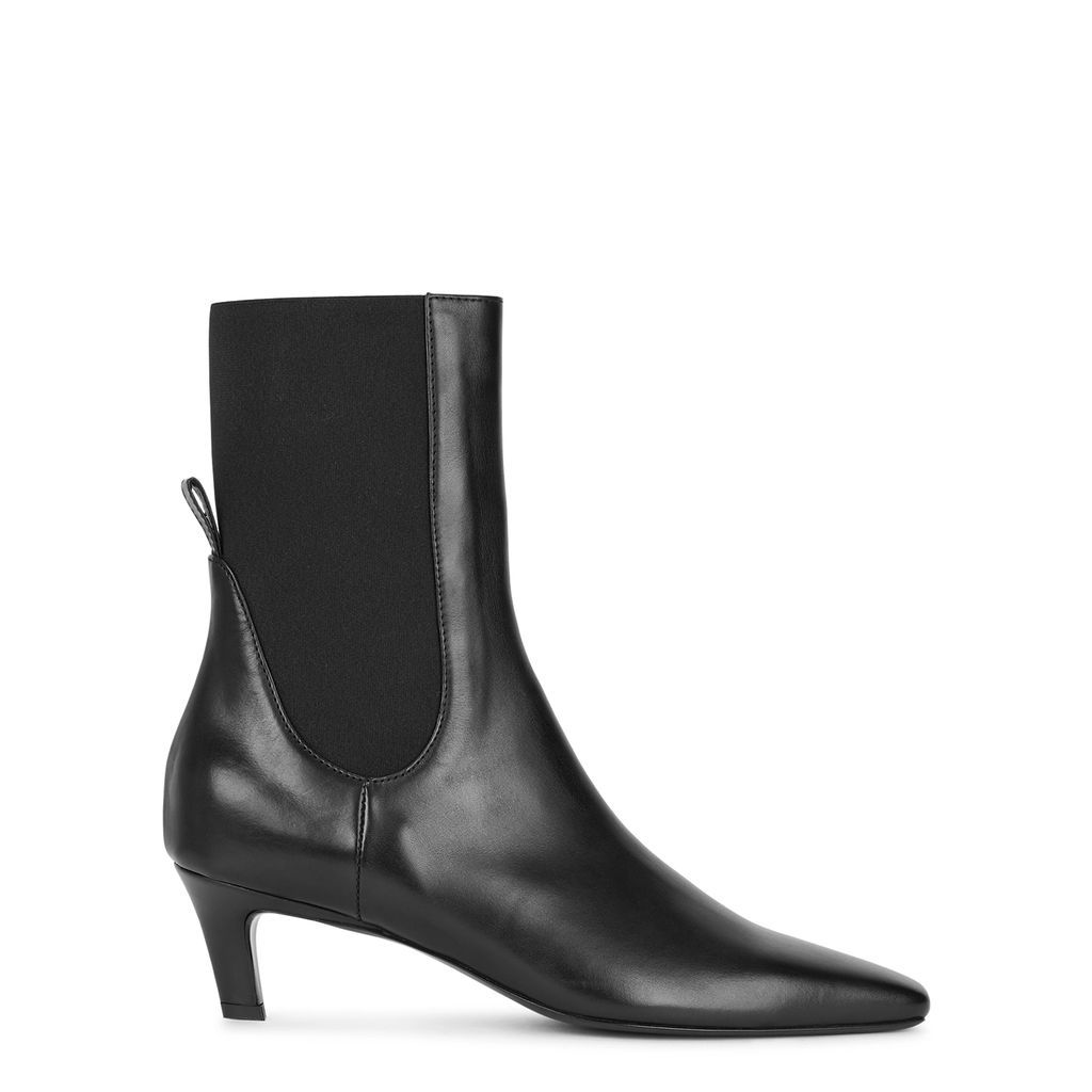 50 Leather Ankle Boots - Black - 2