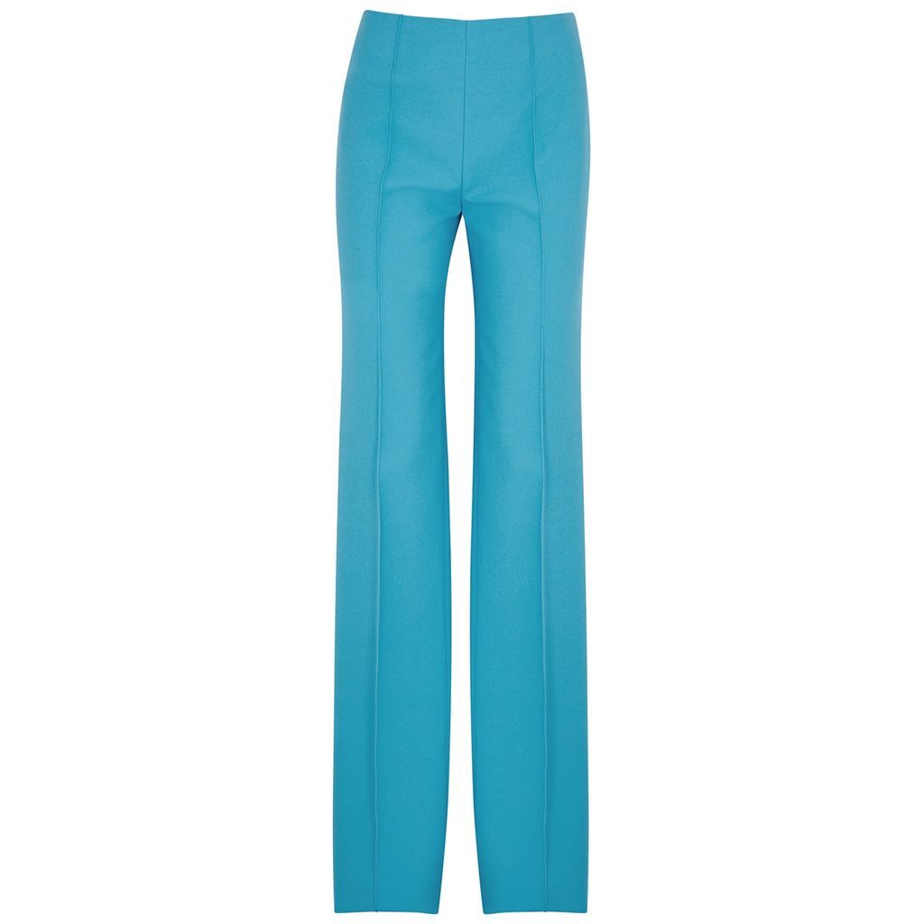 Sea Wave Straight-leg Woven Trousers - Turquoise - 8
