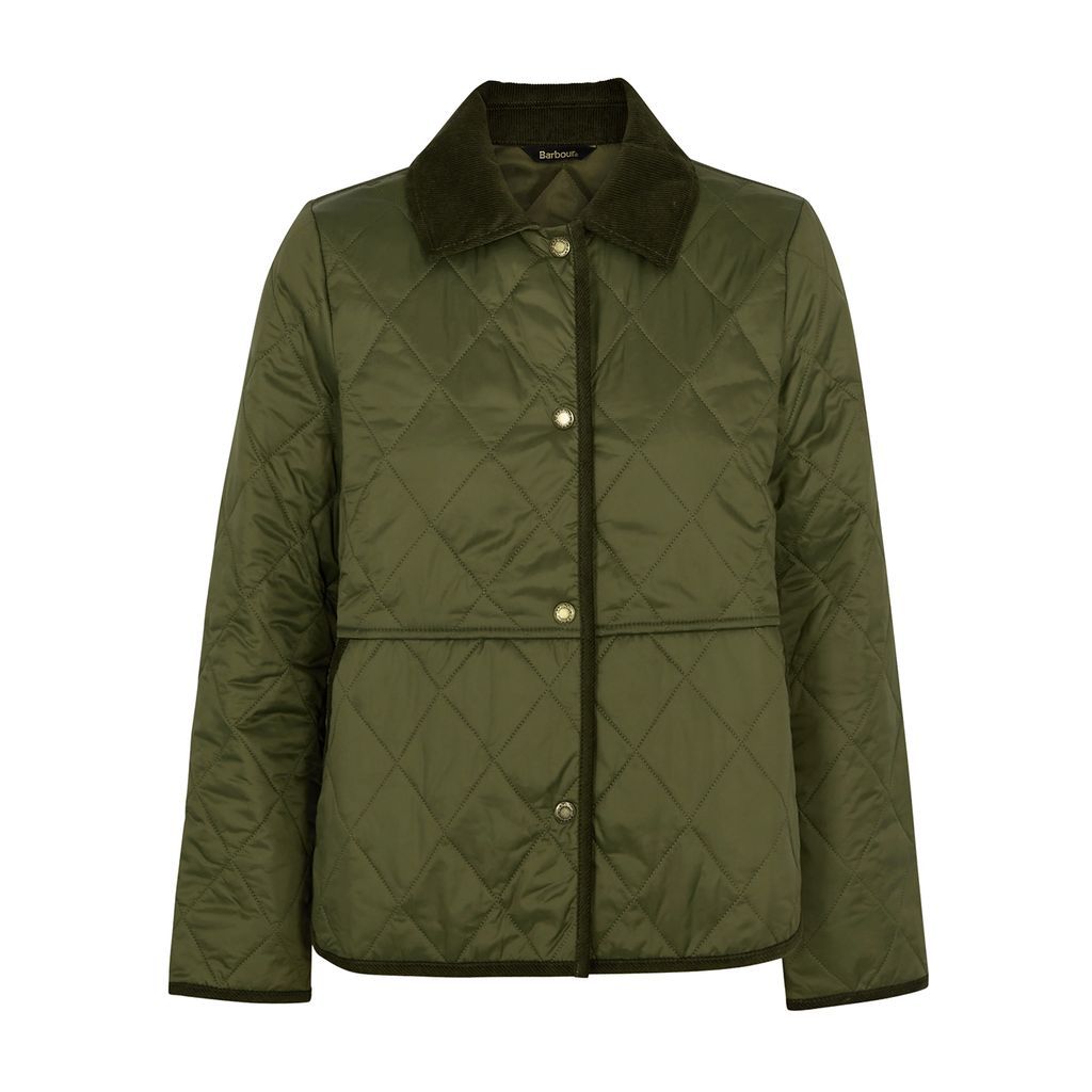Clydebank Quilted Shell Jacket - Khaki - 14