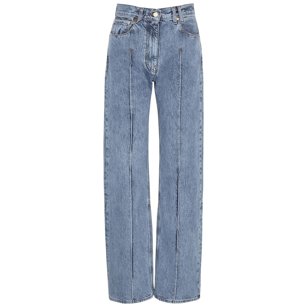 Le De Nimes Bordado Straight-leg Jeans - Blue - W25