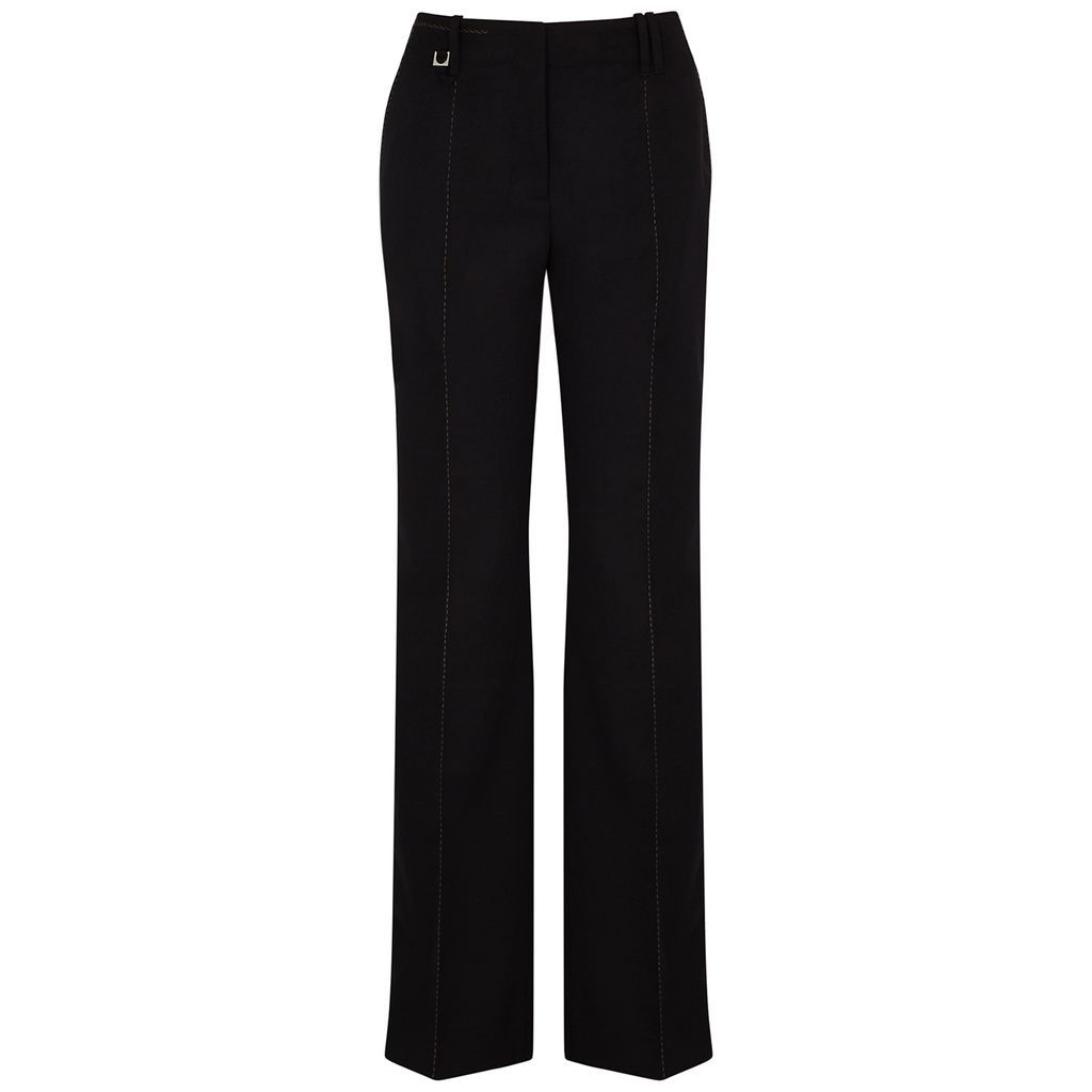 Le Pantalon Cordao Wool Trousers - Black - 6