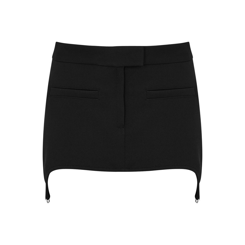 Twill Mini Skirt - Black - 10