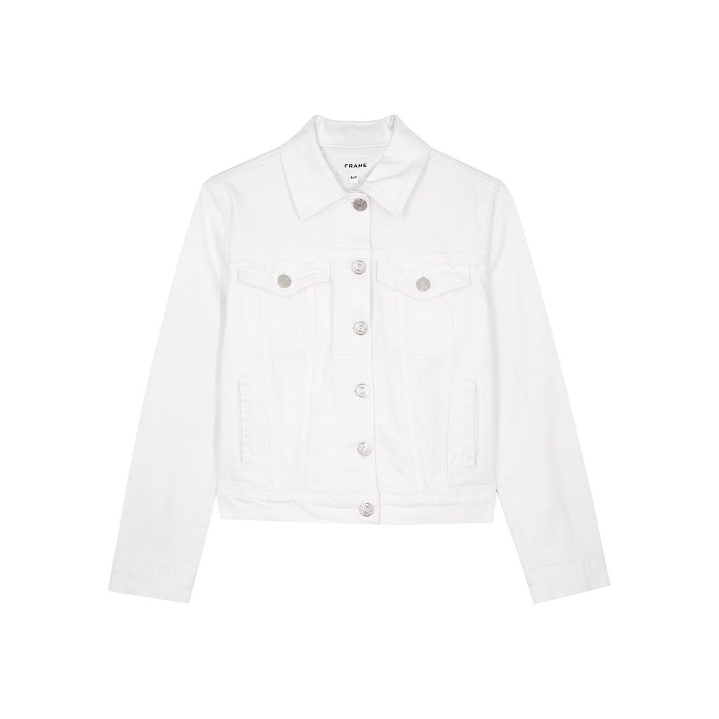 Le Vintage Stretch-denim Jacket - White - S