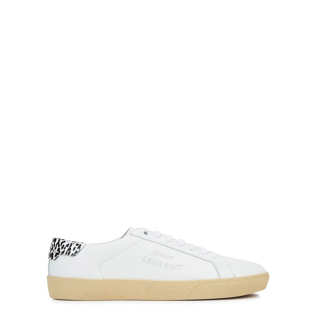 SL/06 White Leather Sneakers, Sneakers, White, Leather - 5