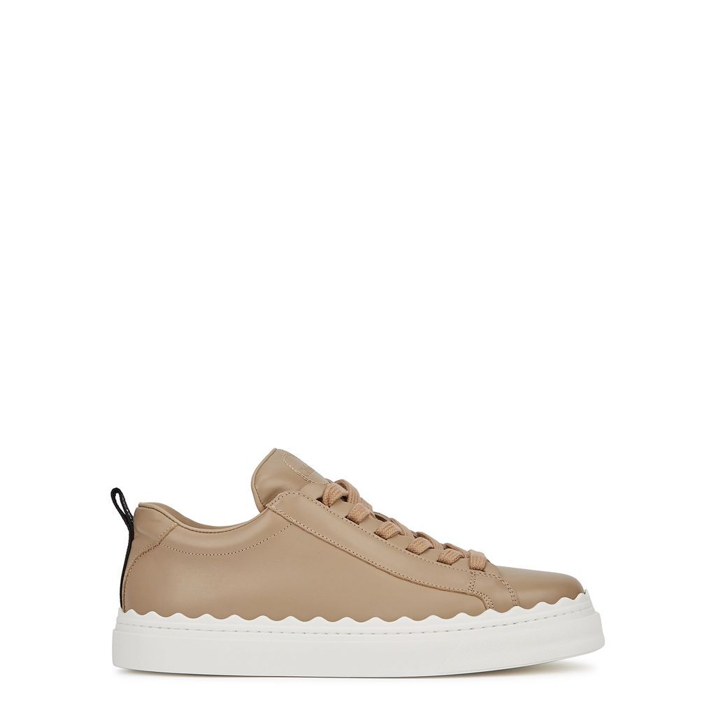 Lauren Almond Leather Sneakers, Sneakers, Almond, Leather - Nude - 2