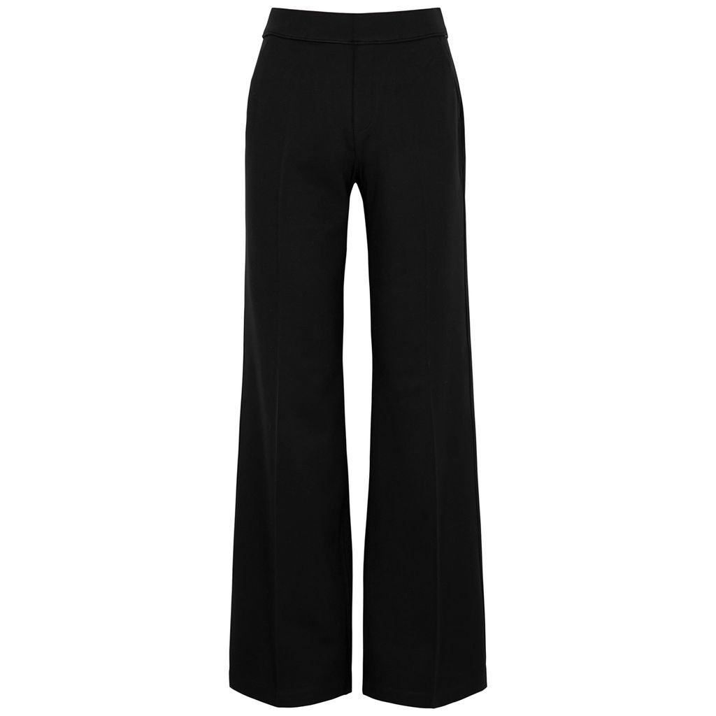 The Perfect Pant Wide-leg Stretch-jersey Trousers - Black - M