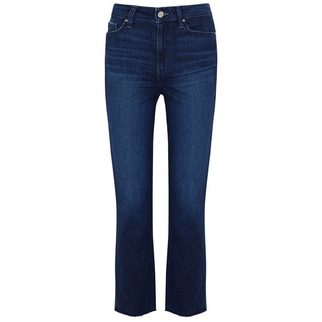 Cindy Cropped Straight-leg Jeans - Blue - W30