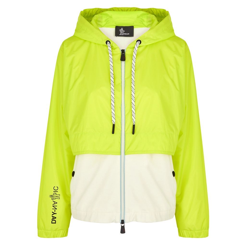 Hooded Layered Shell And Cotton Jacket - Yellow - S