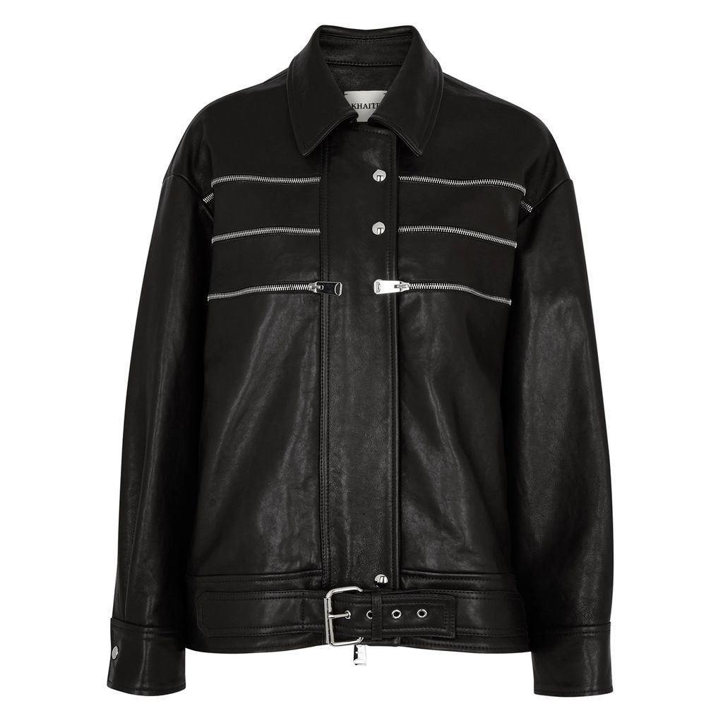 Tania Leather Jacket - Black - 6