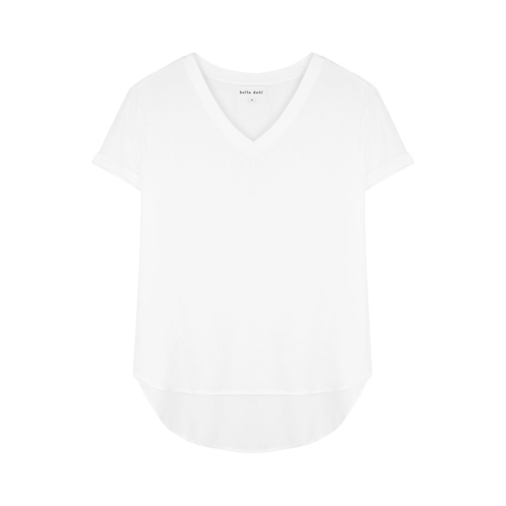 White Rayon T-shirt - S