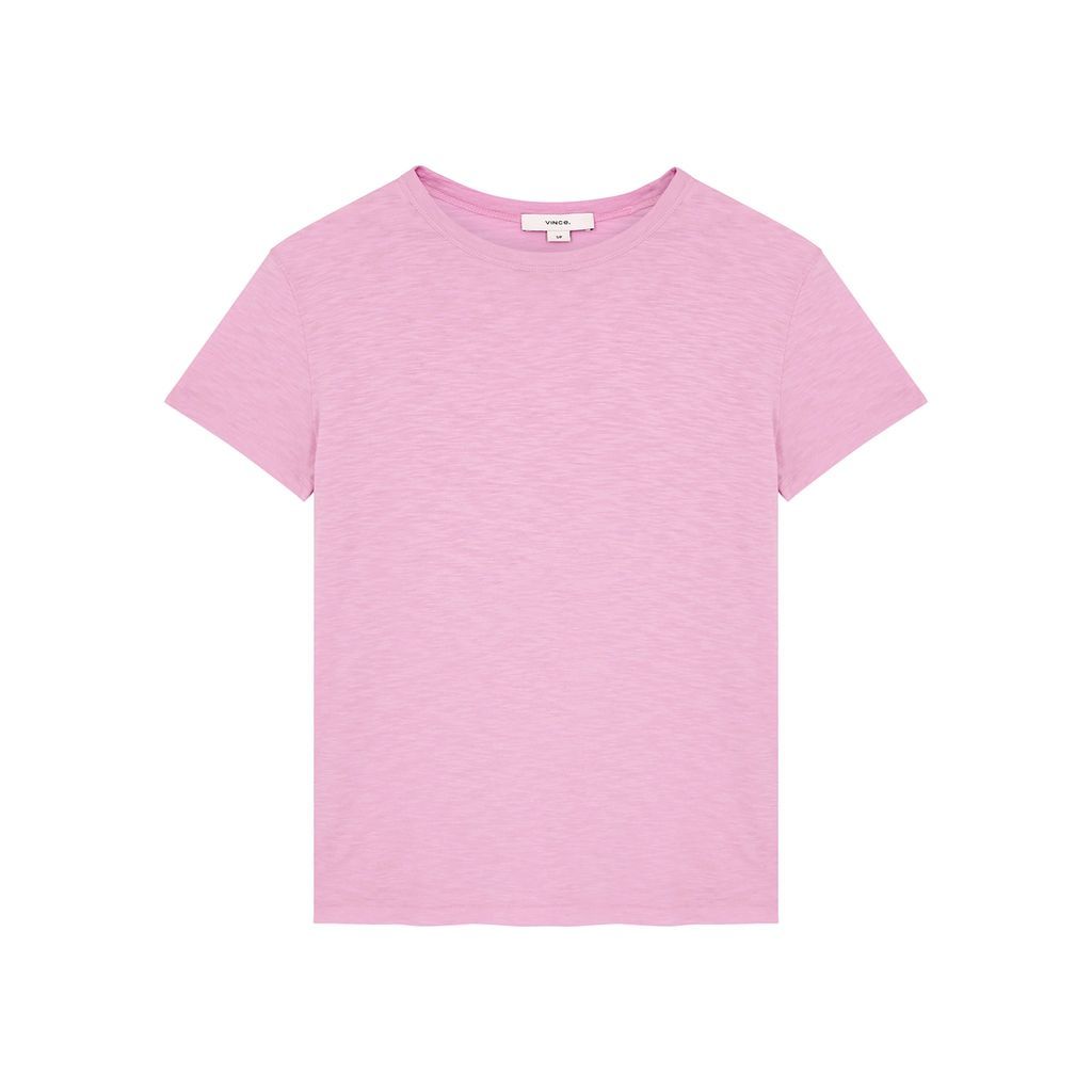 Slubbed Pima Cotton T-shirt - Lilac - Xxs