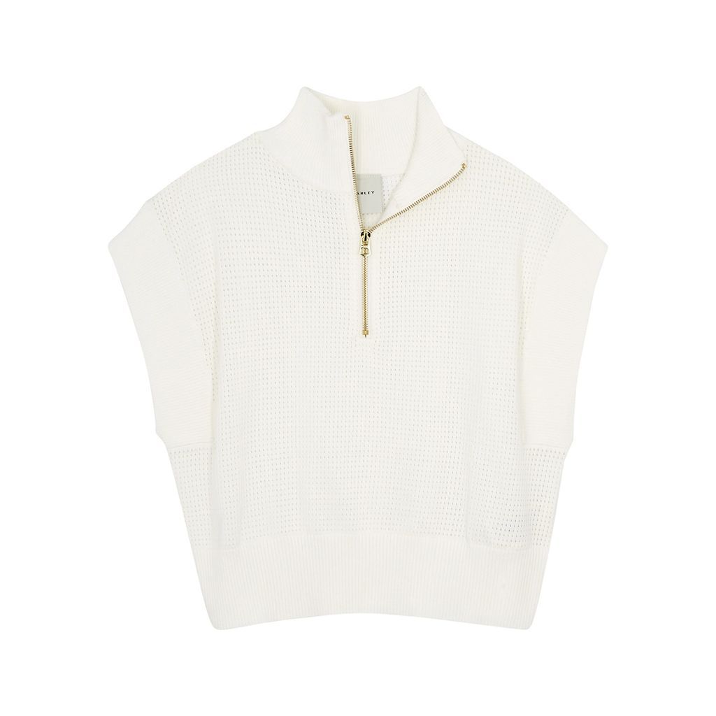 Fulton Open-knit Cotton Vest - White - XS