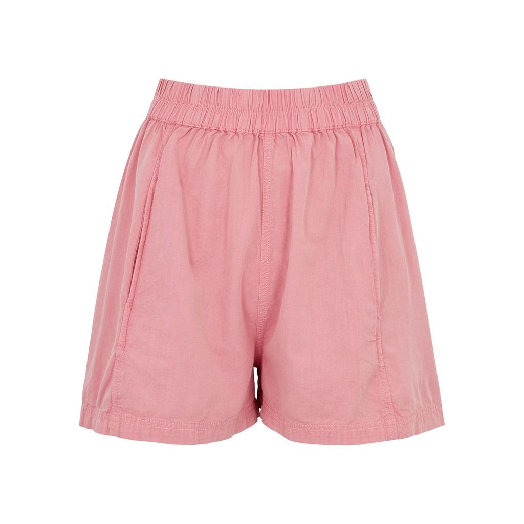 Get Free Cotton-blend Shorts - Pink - L
