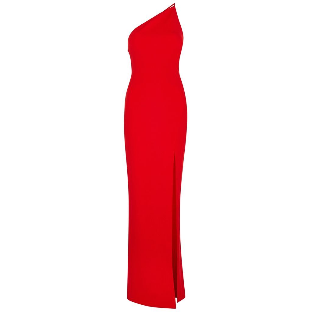 Petch One-shoulder Maxi Dress - RED - 6