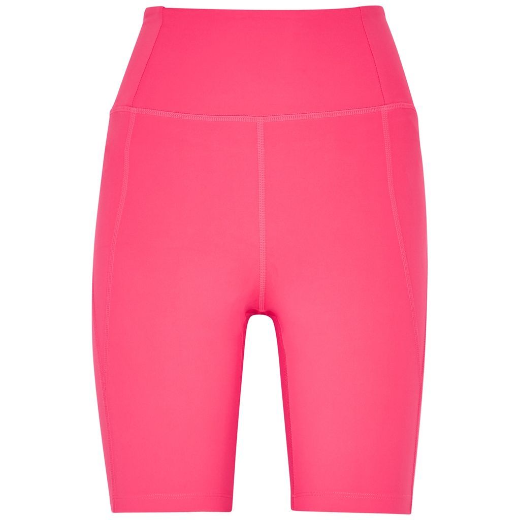 High-Rise Bike Bright Pink Shorts - M