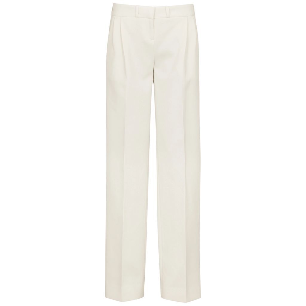 Straight-leg Jersey Trousers - White - 10