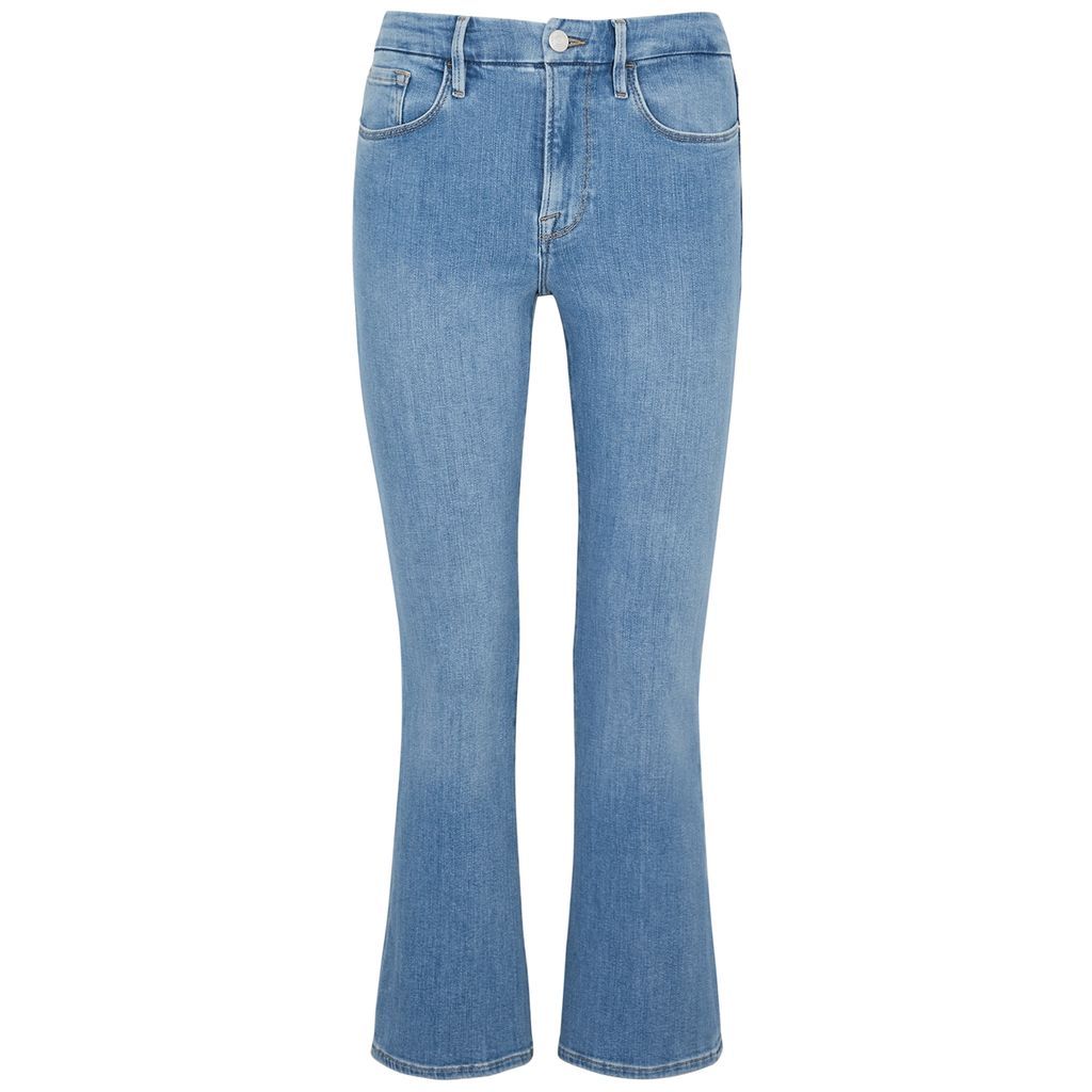 Le Crop Mini Boot Jeans - Blue - W27