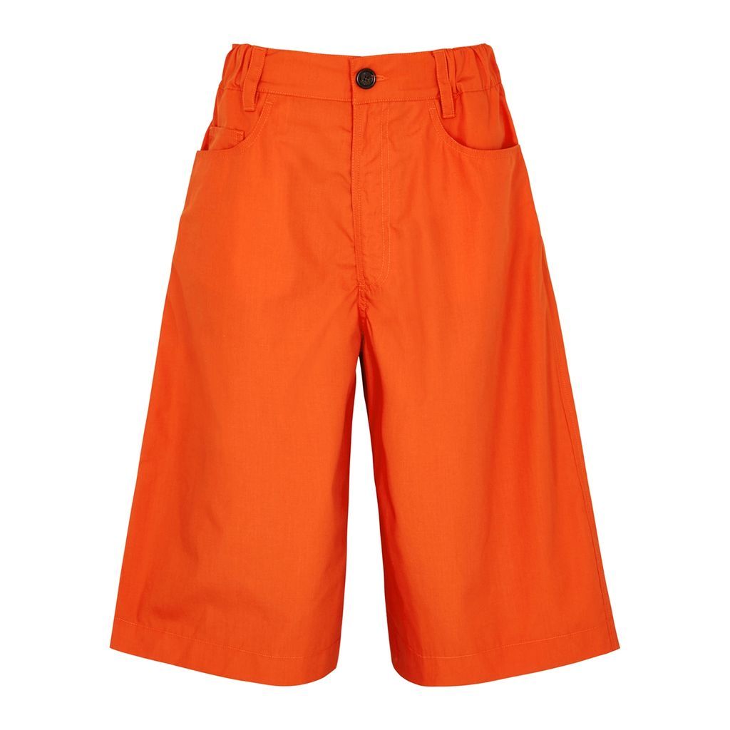 Bermuda Woven Shorts - Orange - S
