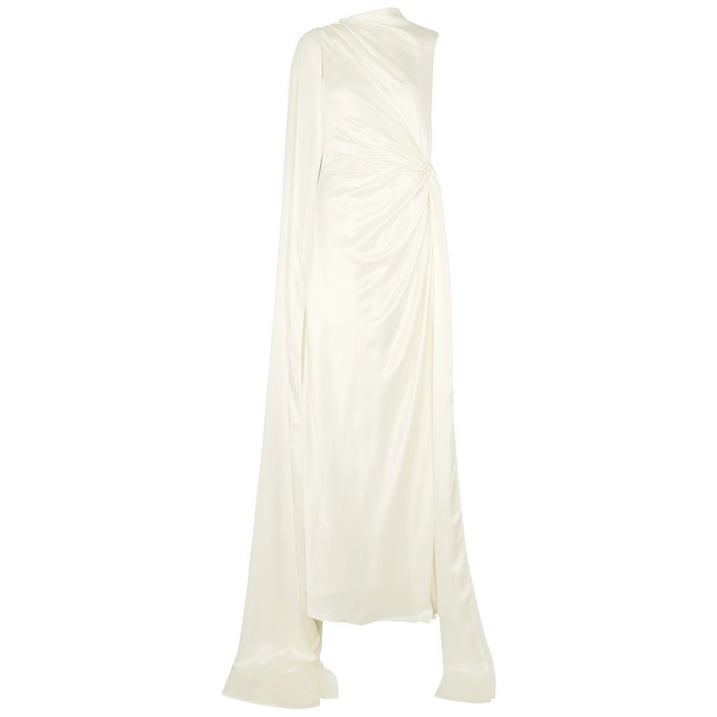 Orien Silk-satin Gown - Ivory - 12