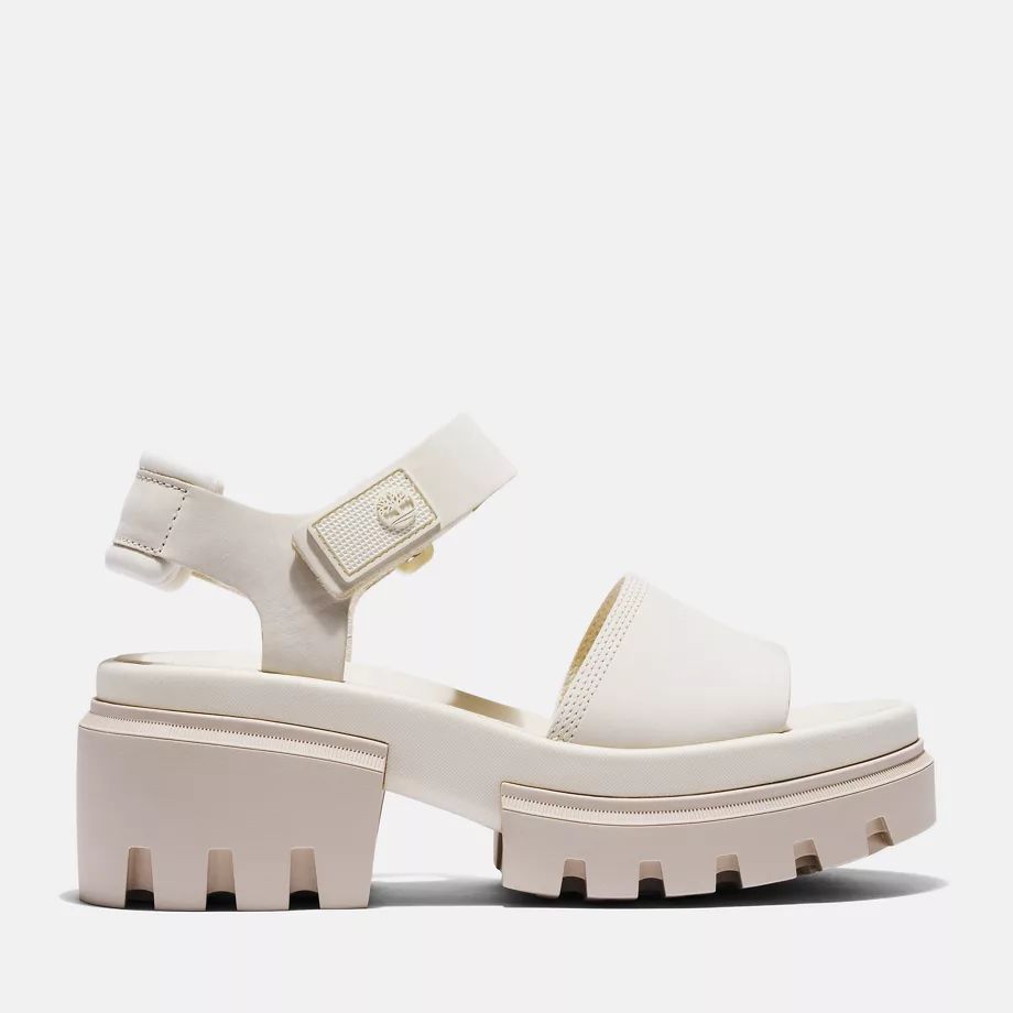 Everleigh Ankle Strap Sandal For Women In White White, Size 9