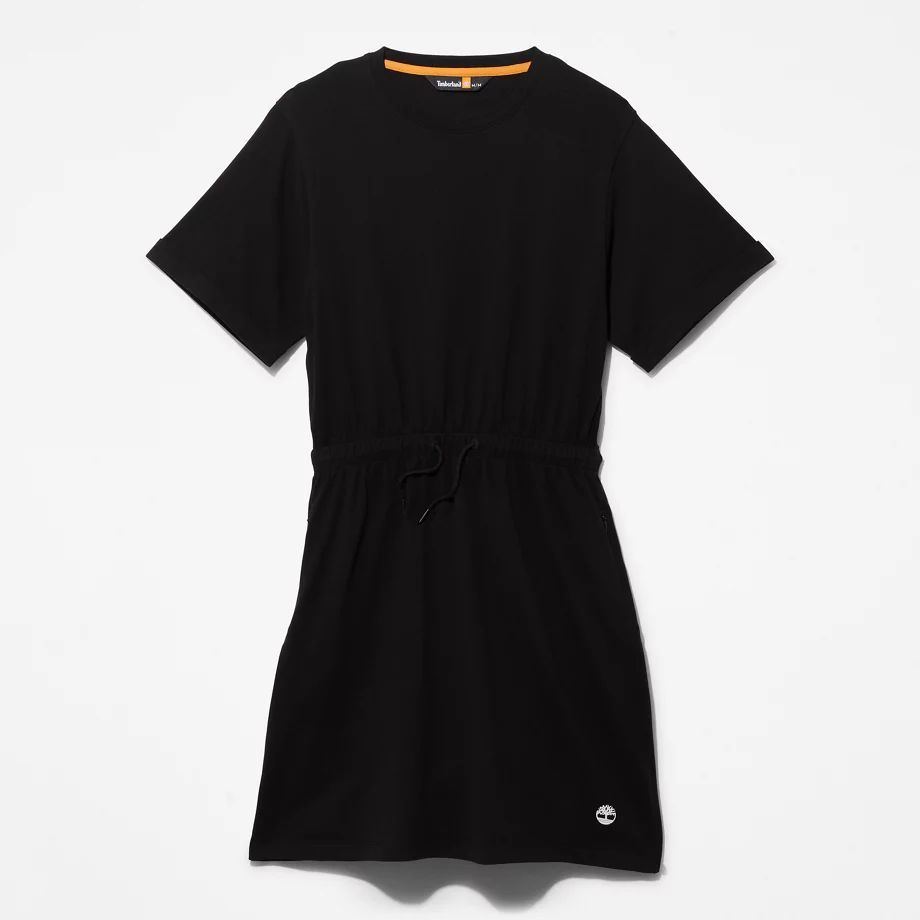 T-shirt Dress For Women In Black Black, Size L