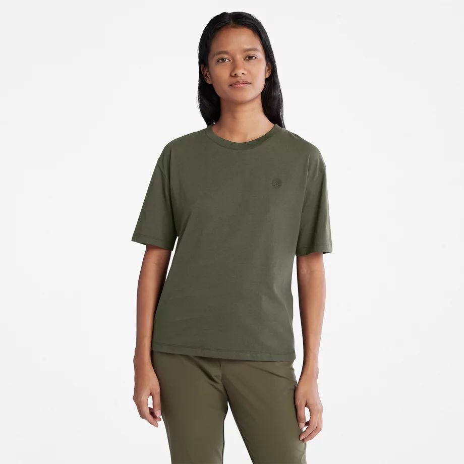 Classic Crew T-shirt For Women In Green Green, Size XL