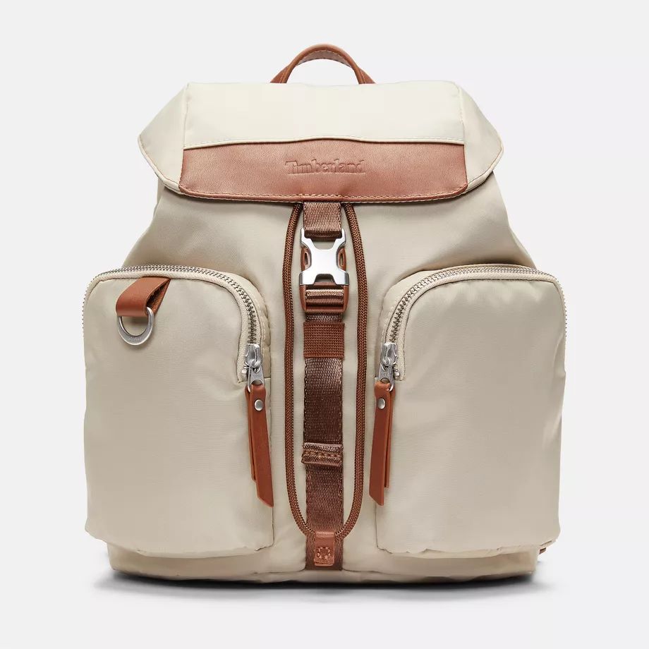Nylon Backpack For Women In Beige Beige, Size ONE