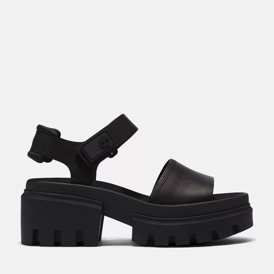 Everleigh Ankle Strap Sandal For Women In Black Black, Size 4
