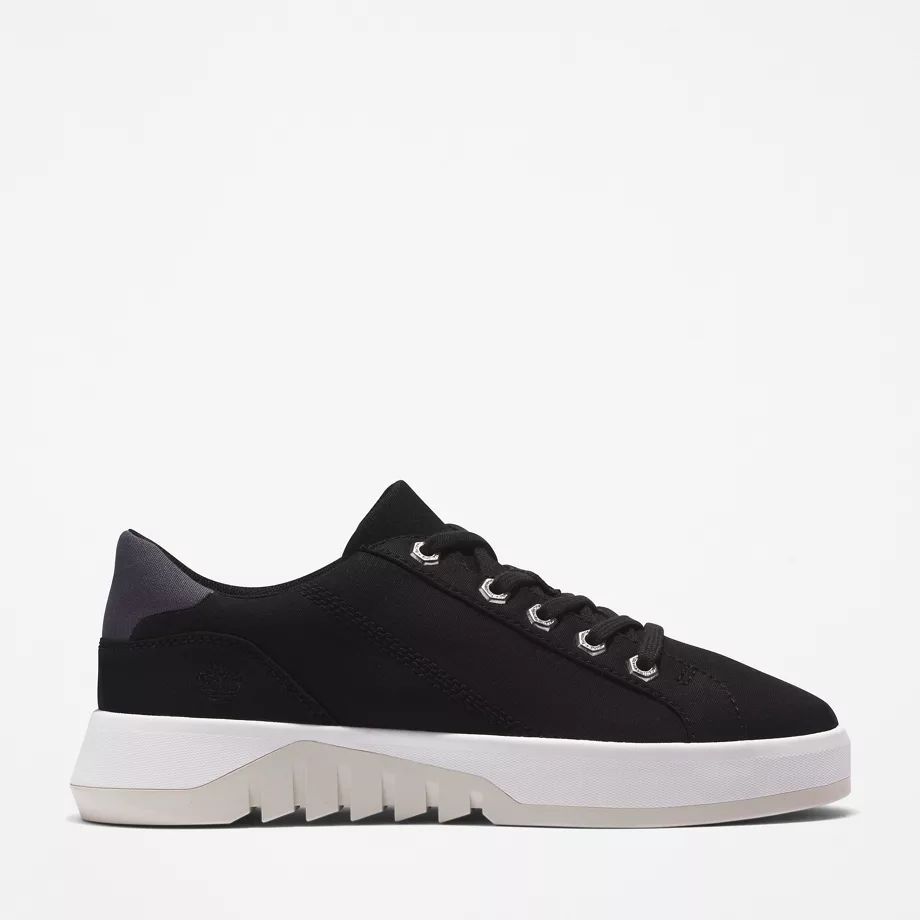 Supaway Canvas Trainer For Women In Black Black, Size 3.5