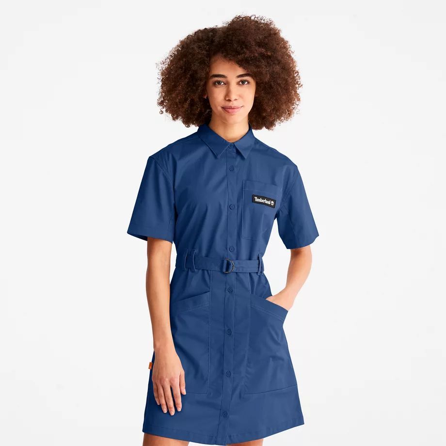 Timberchill Utility Dress For Women In Blue Dark Blue, Size S