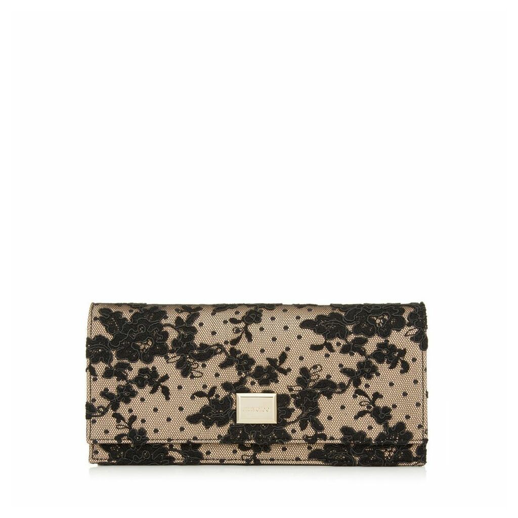 LILIA Black Floral Lace Mini Bag