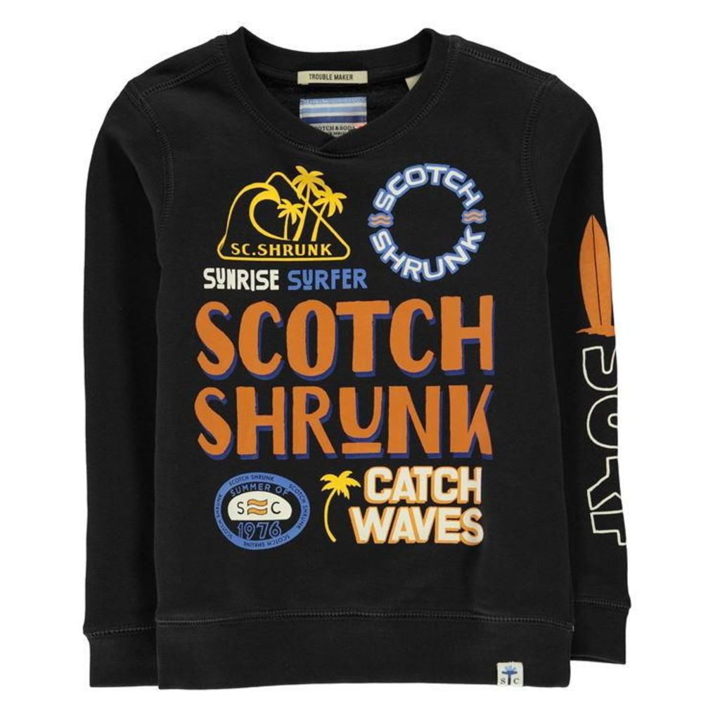 Scotch and Soda Shrunk Crew Sweatshirt