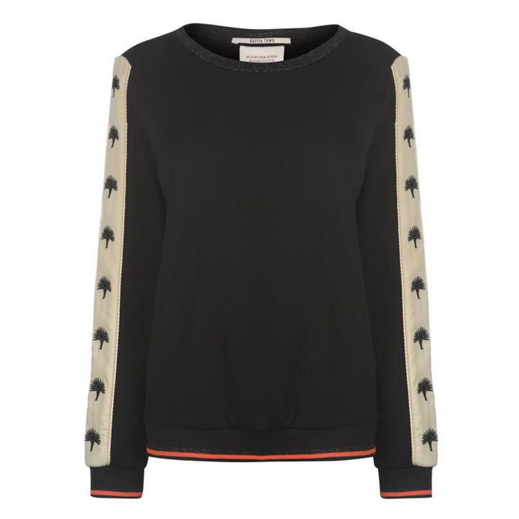 Scotch and Soda Scotch Embroidered Tape Sweater Ladies