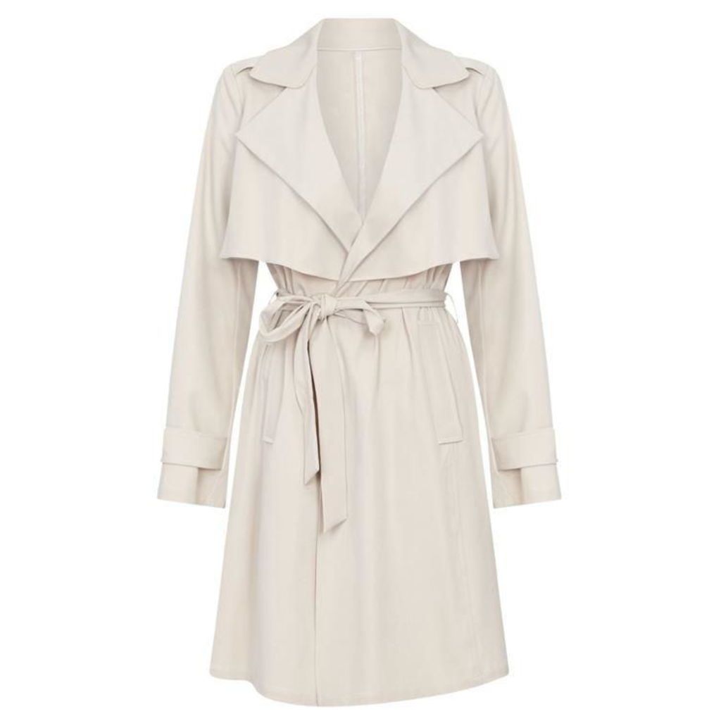 Yumi Wrap Front Trench Coat