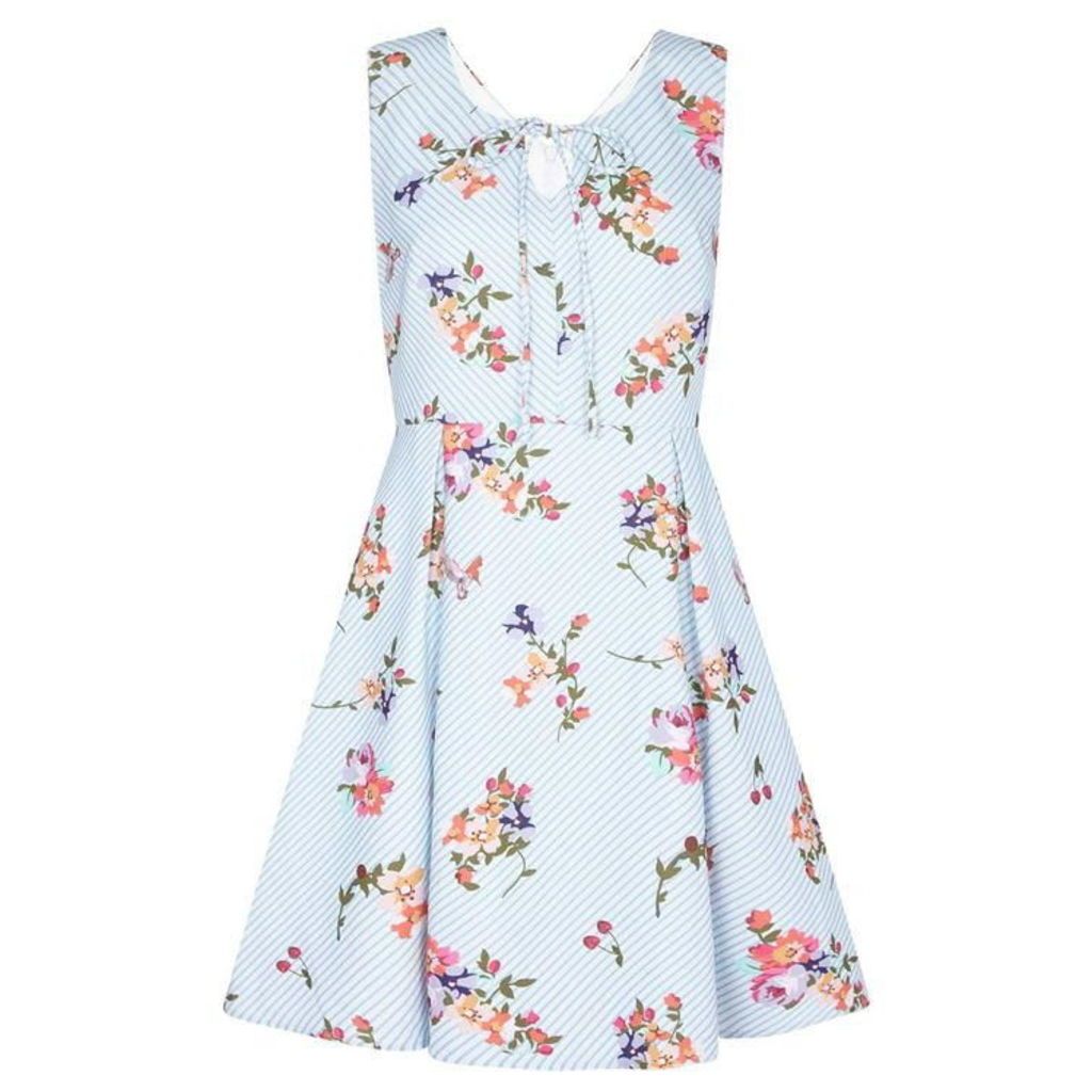 Yumi French Flower Stripe Dress