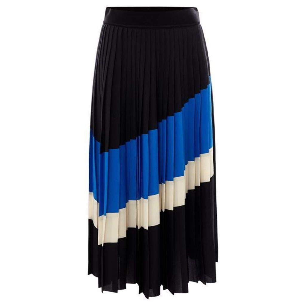 Sportmax Code Zambra stripe pleated skirt