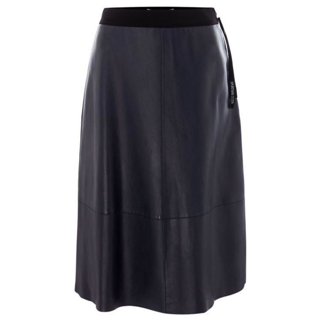 Sportmax Code Newport leather skirt