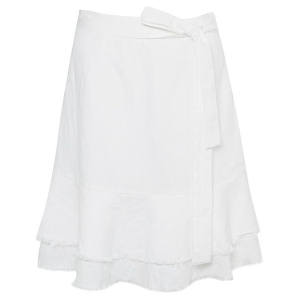 Great Plains Cotton Linen Frill Skirt