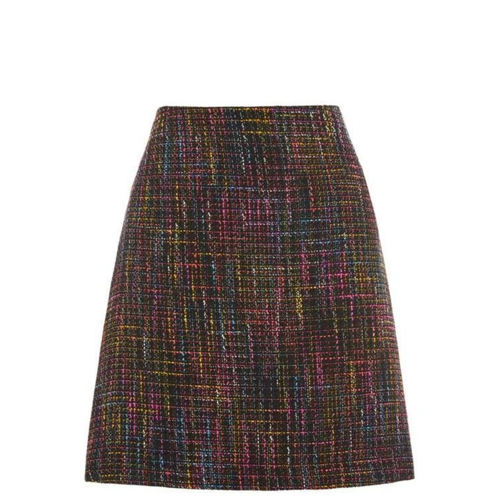 Oasis Coloured Tweed Mini Skirt