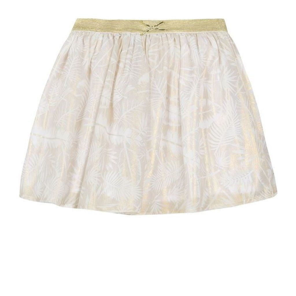 3 Pommes Kid Girl Pale Gold Skirt