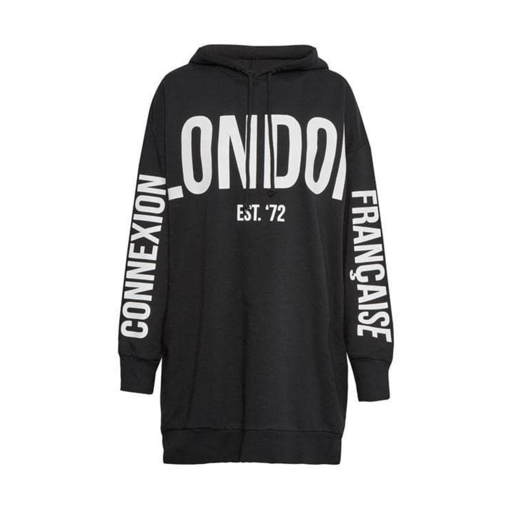 French Connection Graphic Hooded London Sweatshirt