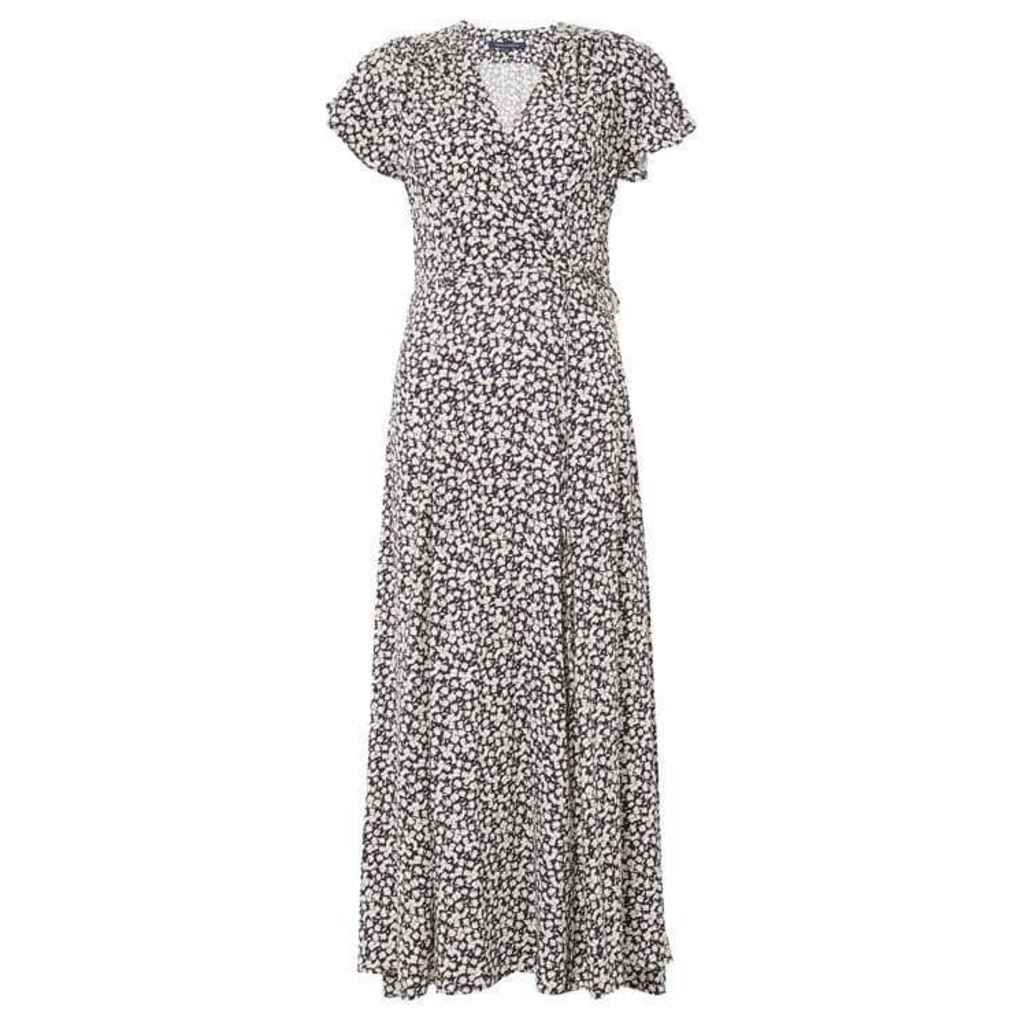 French Connection Aubi Rayon V Neck Maxi Dress