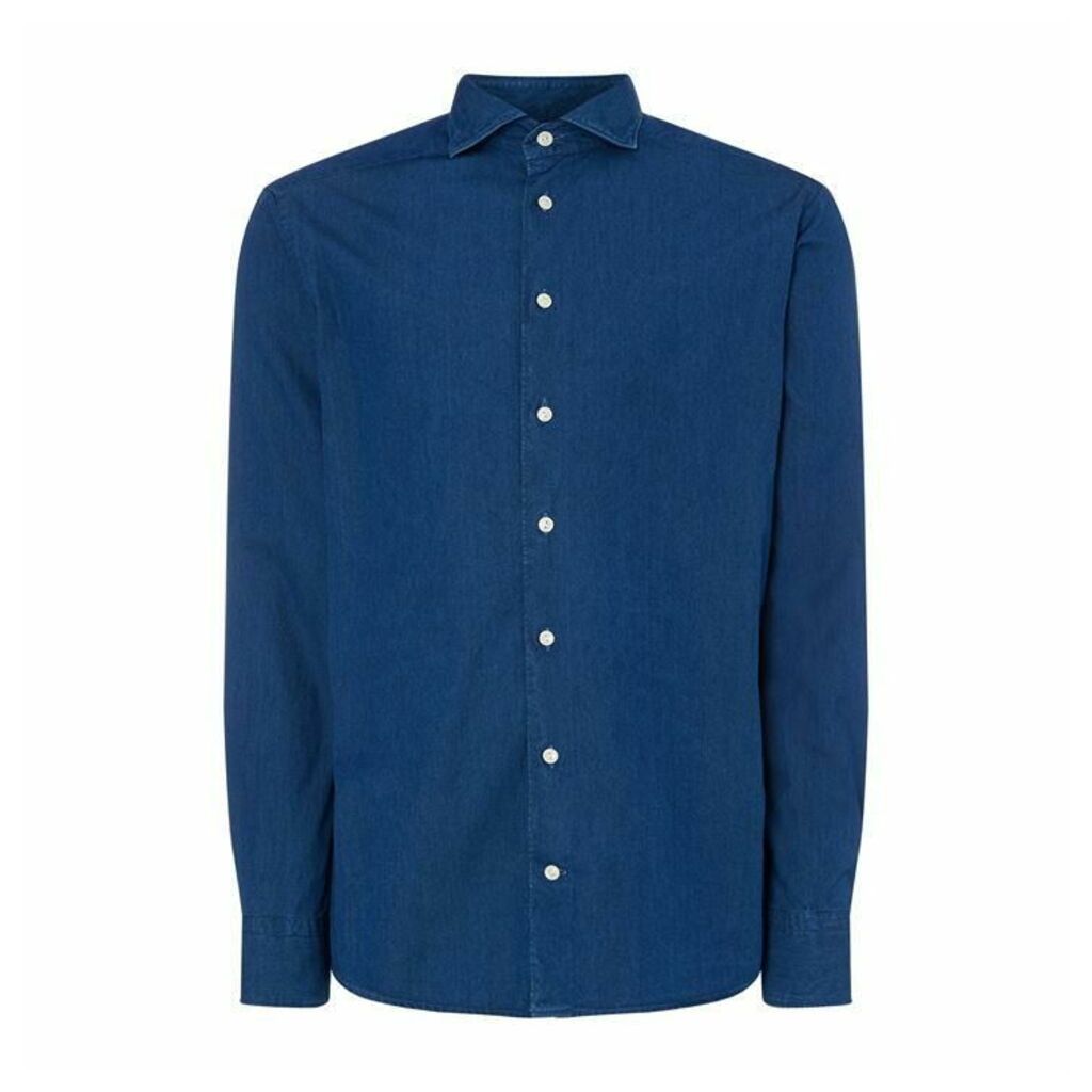 Eton Dark Blue Denim Slim Fit Shirt