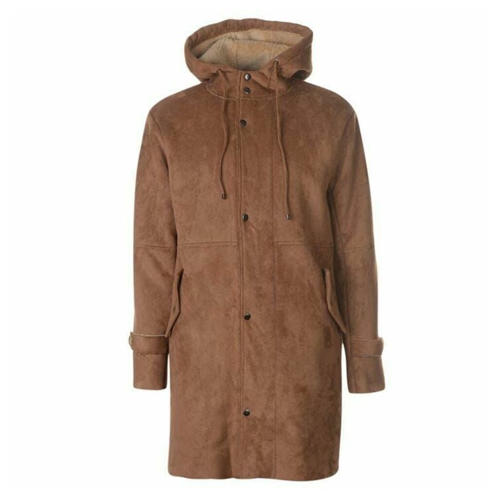 New County Suedette Parka Jacket