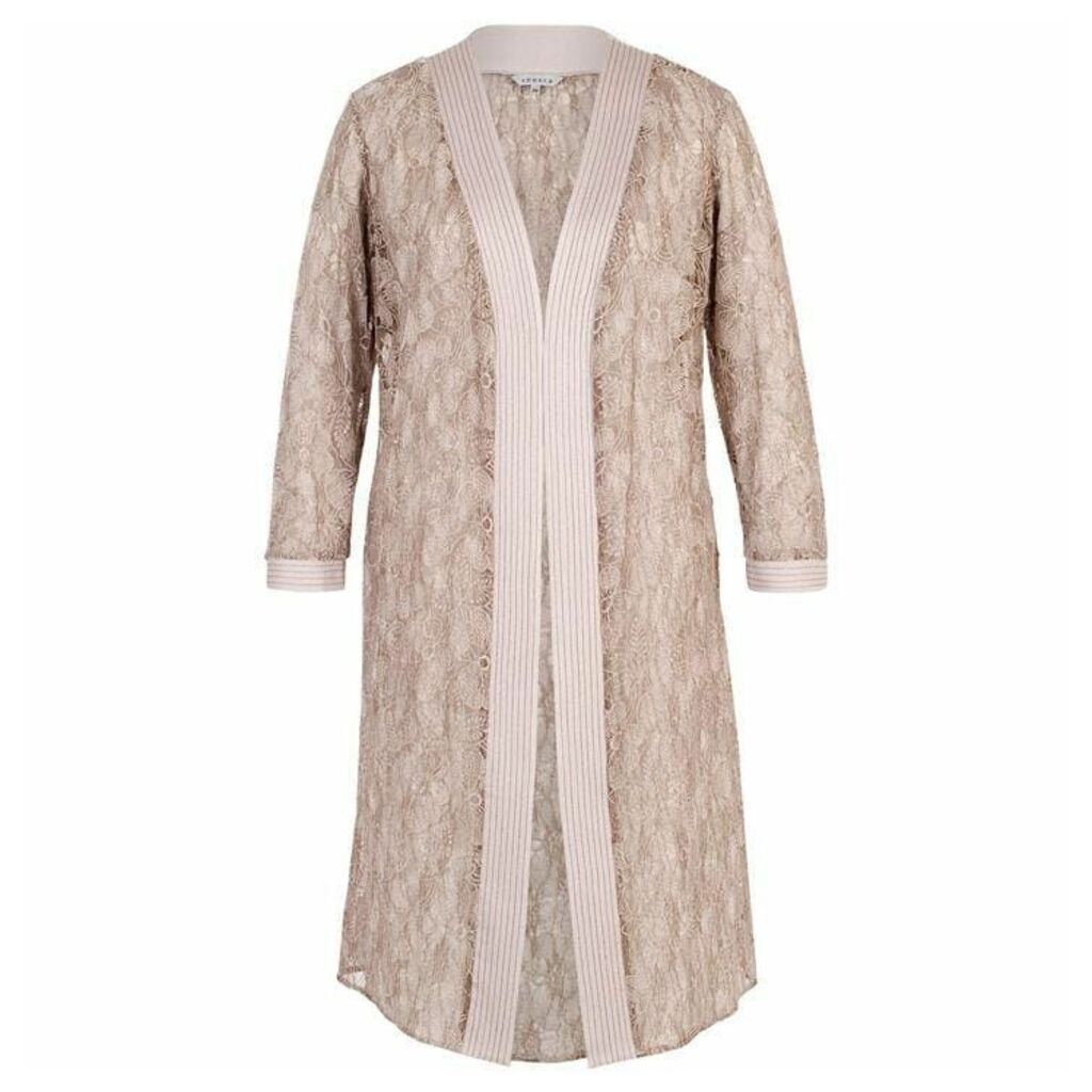 Chesca Floral Embroidered Lace Coat