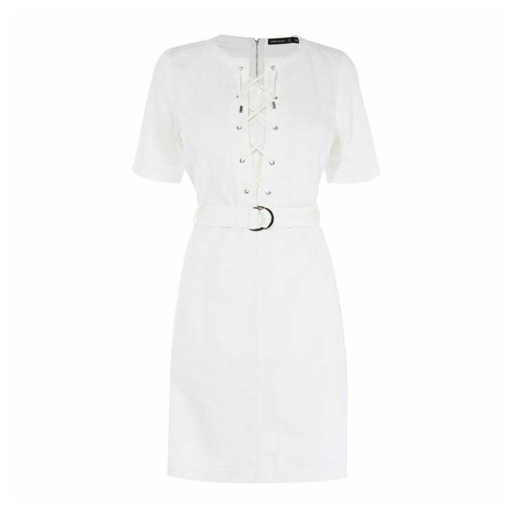 Karen Millen White Denim Dress