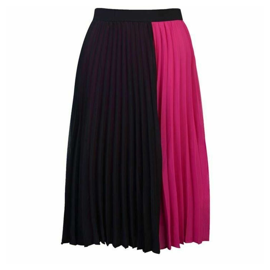 Vero Moda Solid Block Pleated Skirt