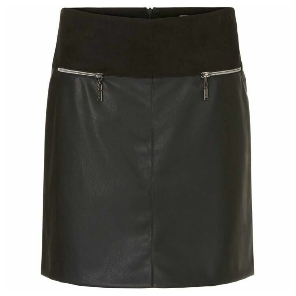 Betty Barclay Faux Leather Skirt