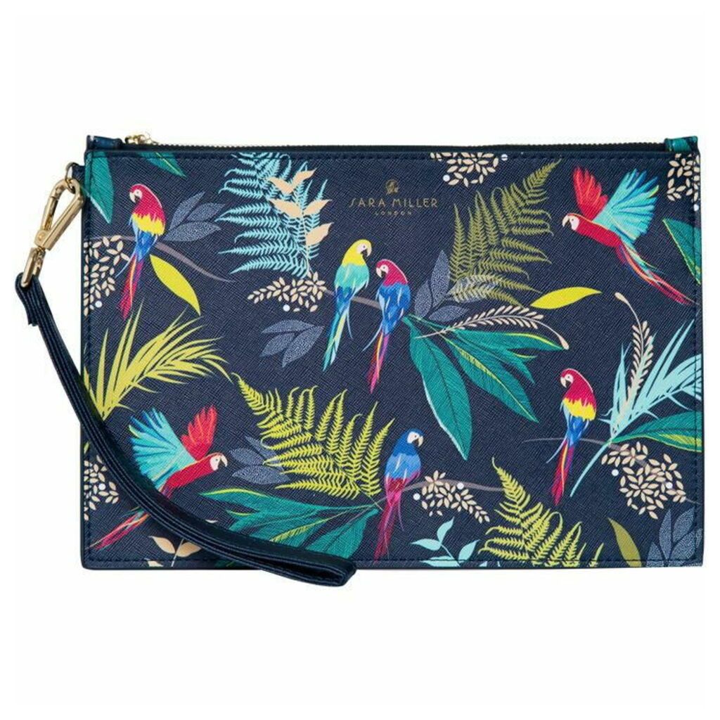 Sara Miller Parrots Cosmetic Pouch