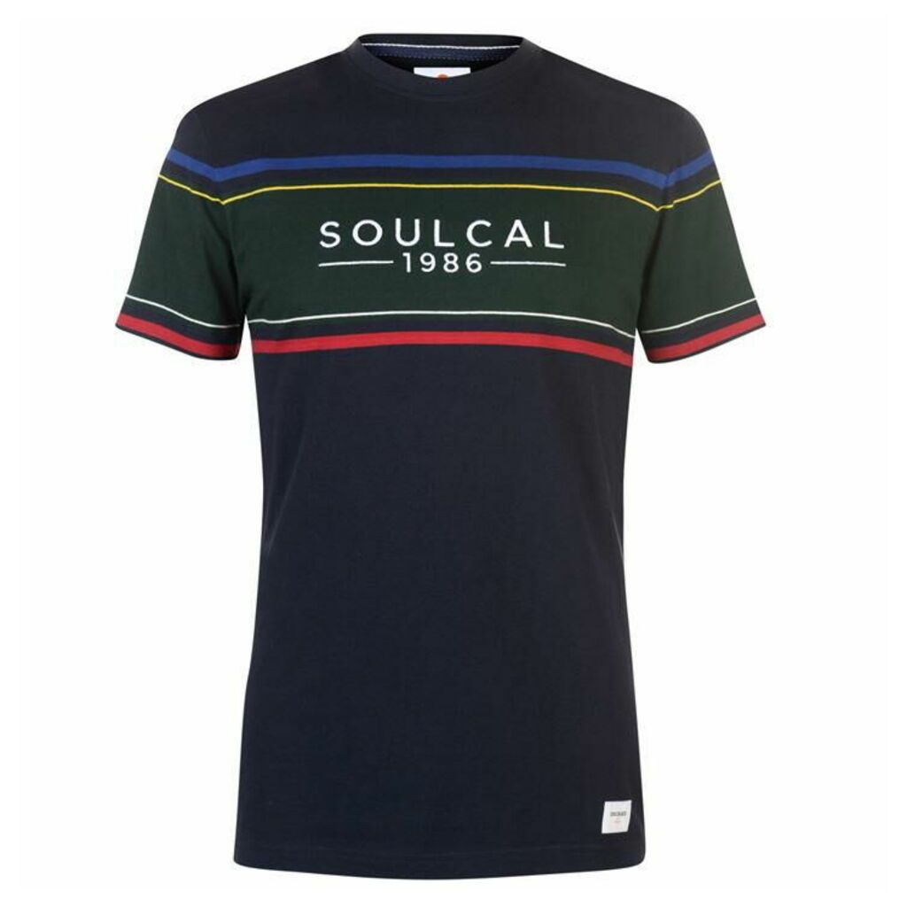 SoulCal Deluxe Chest Panel T Shirt